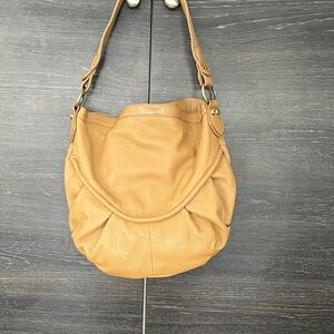Allison Scott Stone Mountain Leather Camel Hobo Bag